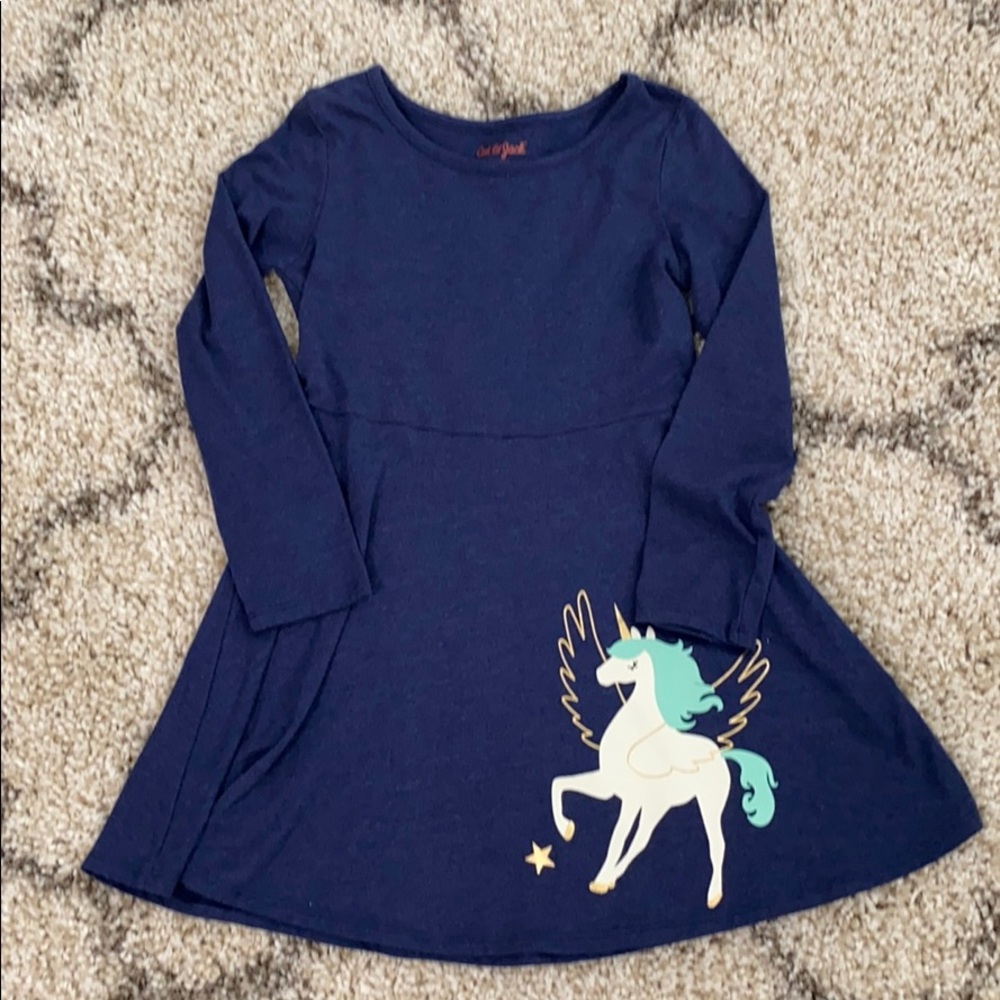 Cat & Jack long sleeve dress, Size 6.